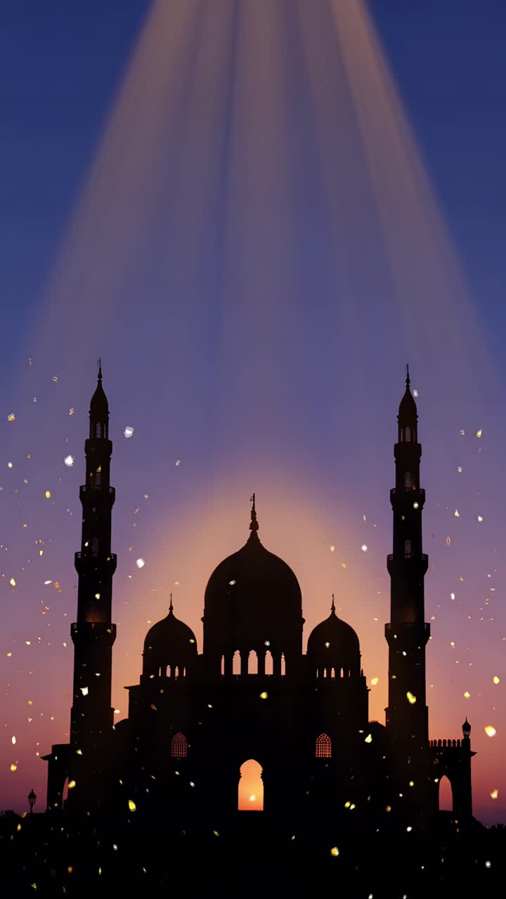 Eid al-Adha Moschea Sfondo islamico 4K