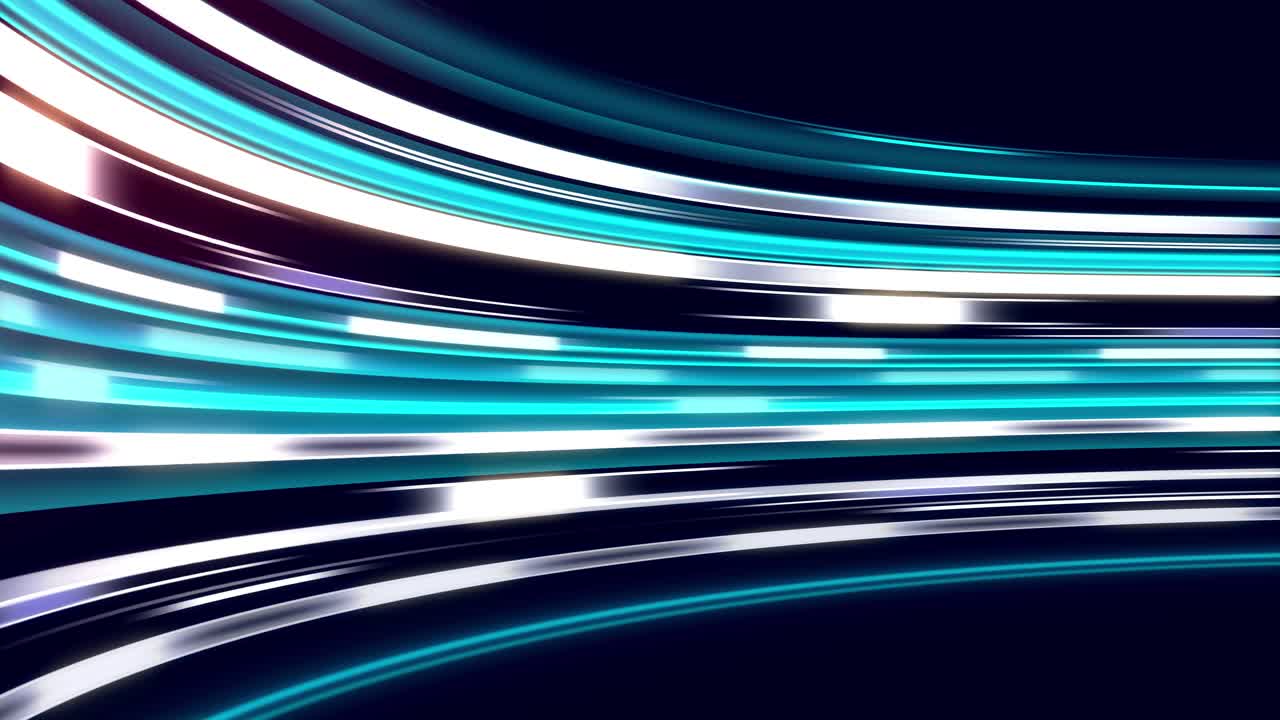 Loopable abstract glowing multicolored speedline flowing animation