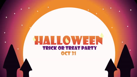 halloween trick or treat lettering