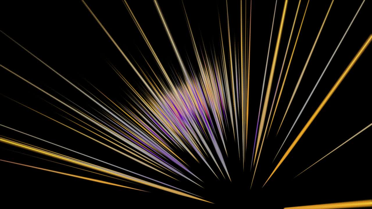 느린 동작에서 줄무 객체와 환상적인 애니메이션, 4096x2304 루프 4k