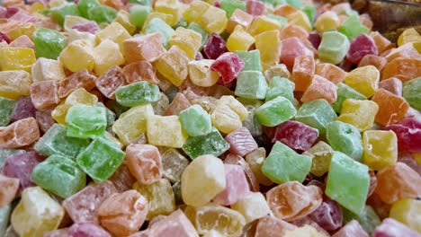 variedad de delicias turcas coloridas