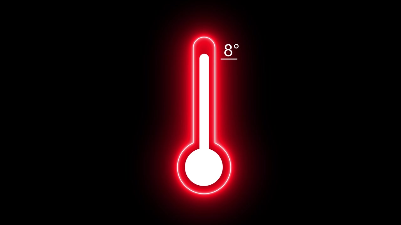 Thermometer with 6 and 8 degrees