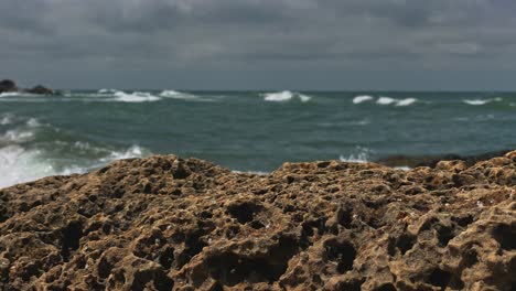 view of waves breaking on reef