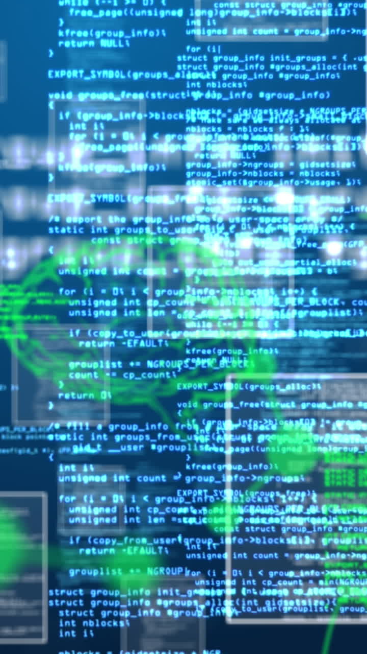 animación de cerebros sobre el procesamiento de datos