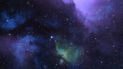 Escena-Espacial-Con-Estrellas-En-La-Nebulosa