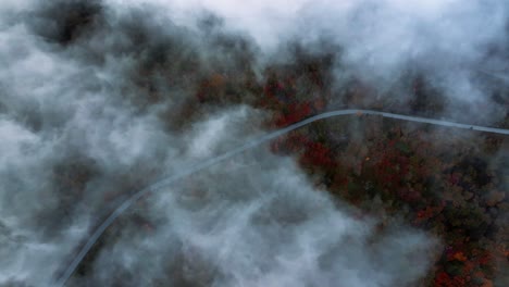 above the clouds blue ridge mountains, north carolina