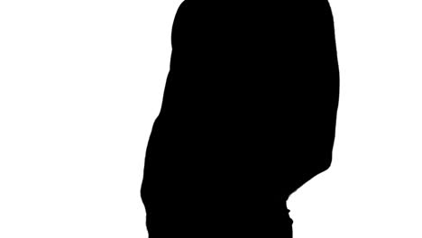 Muscular-silhouette-of-man-posing-for-camera-