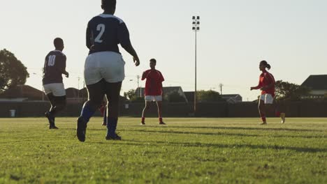 young adult female rugby match