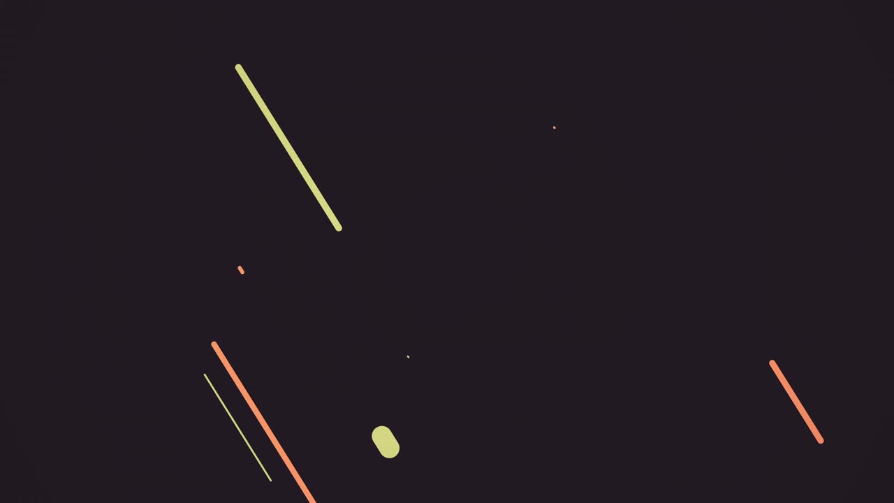 líneas onduladas de movimiento en una animación de estilo 2d