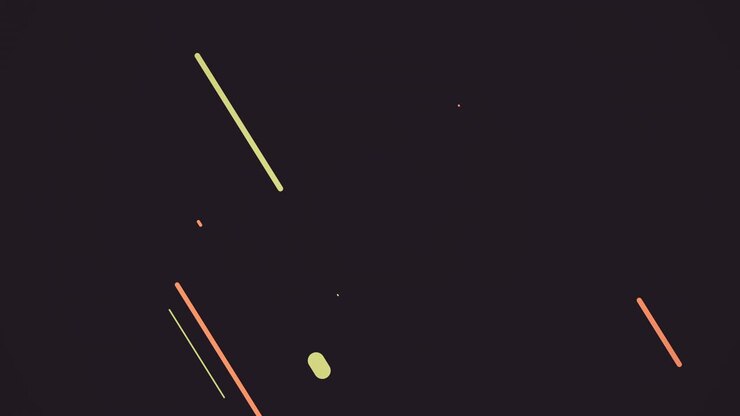 motion wavy lines in a 2D style animation