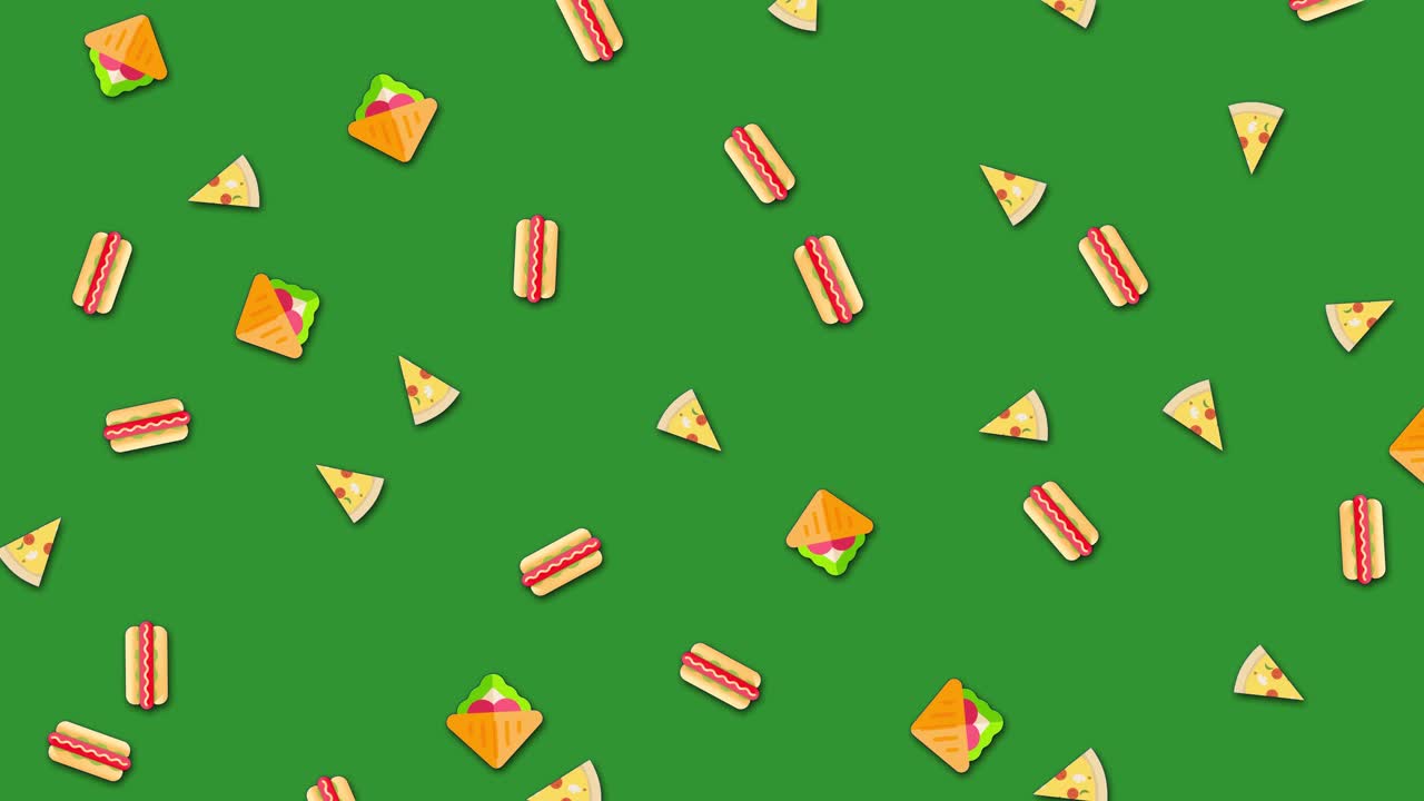 Patrón de fondo de alimentos