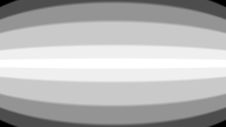 Abstract White Elliptical Shape Expanding on Black Background