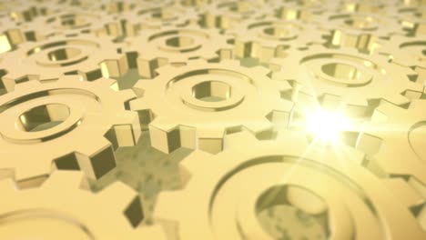 looping golden gears