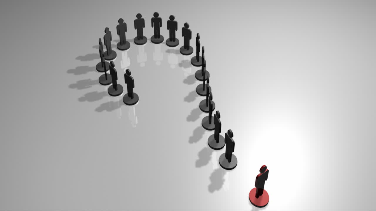 animación conceptual de trabajo en equipo