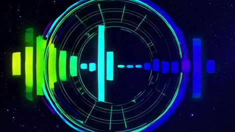 colorful audio visualization