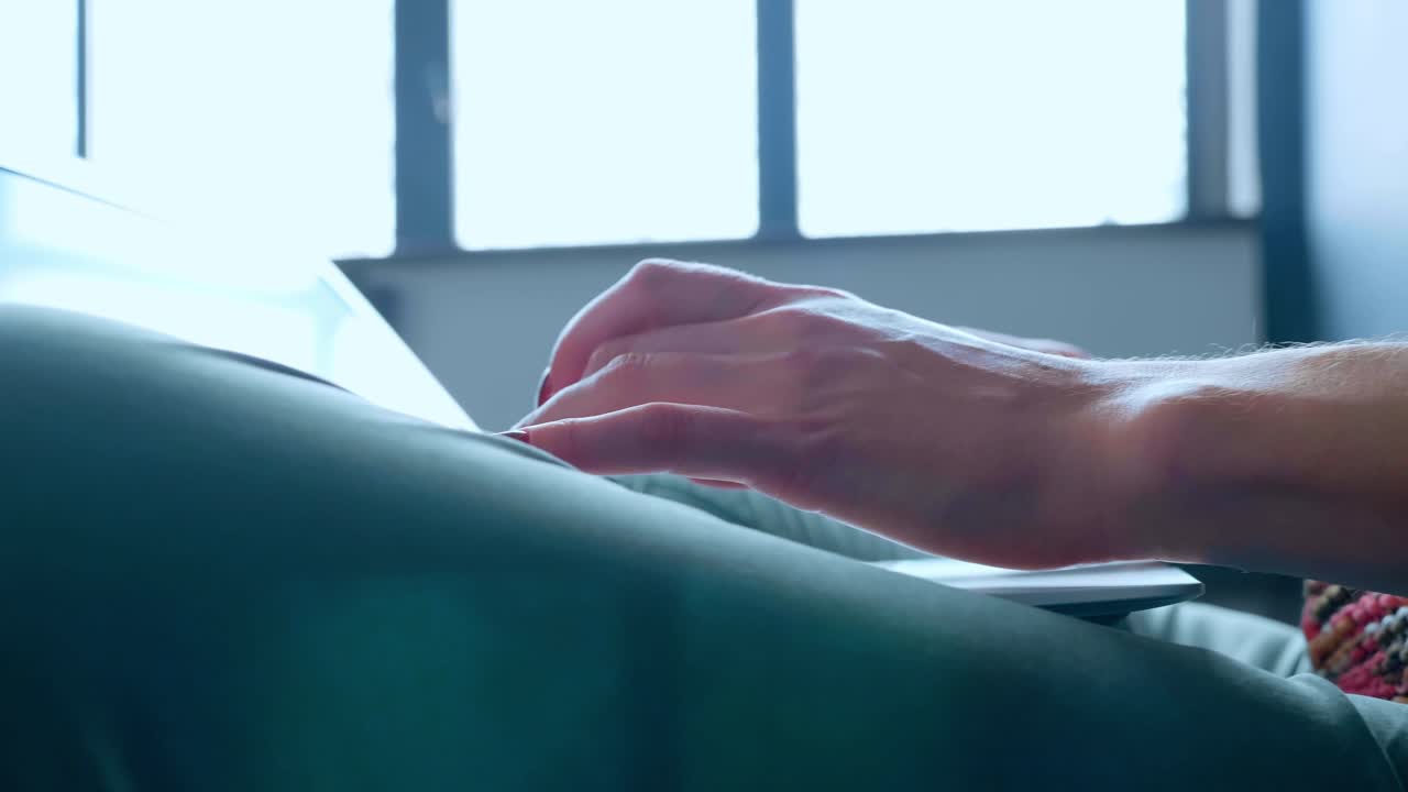 Person using a laptop