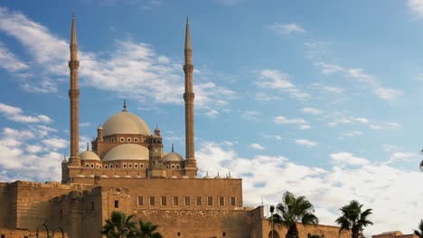 the great mosque of muhammad ali pasha or alabaster mosque. egypt. time lapse.