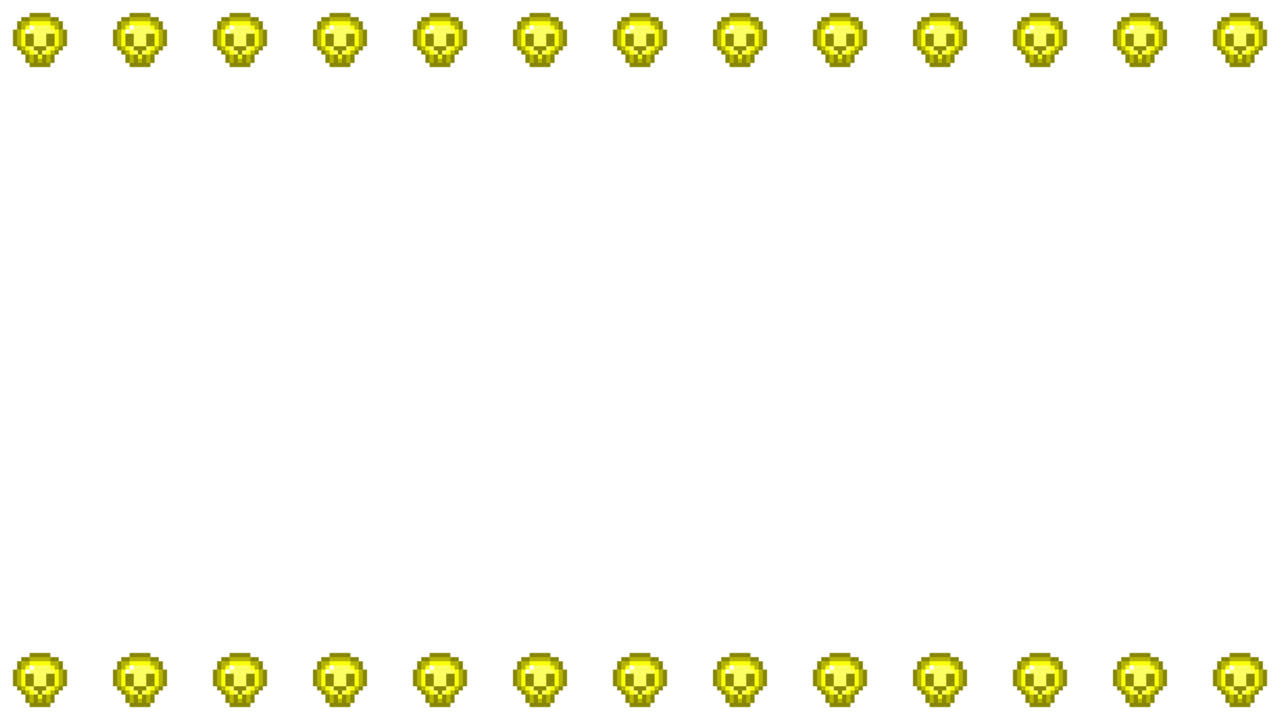 Pixel Art Mini Skull Frame Animated Overlay 1080p Transparent 30 fps (3).mov
