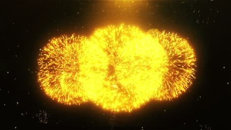 Diwali Celebration Greeting with Fireworks and Sparkle