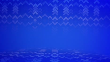 modern geometric pattern with triangles in rows on blue gradient