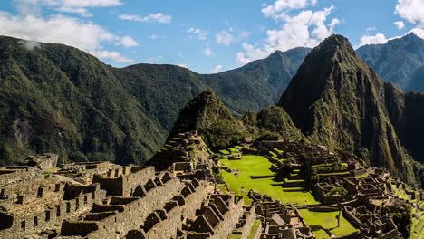 time lapse of machu picchu landscape, peru