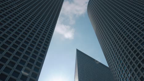 high skyscrapers facades