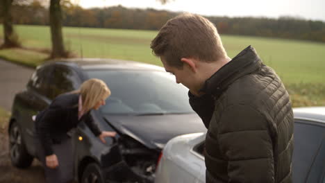 Man-Calling-To-Report-Car-Accident-On-Country-Road