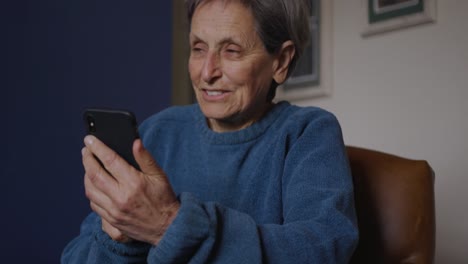 Senior-woman-relaxing-alone-at-home