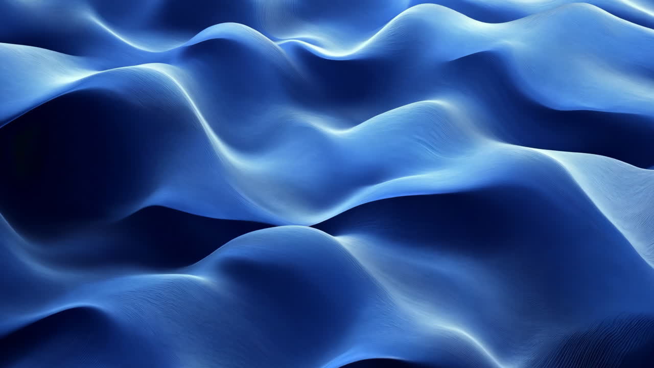 The image is a blue wave with a lot of detail. The blue color is very vibrant and the wave looks very realistic.