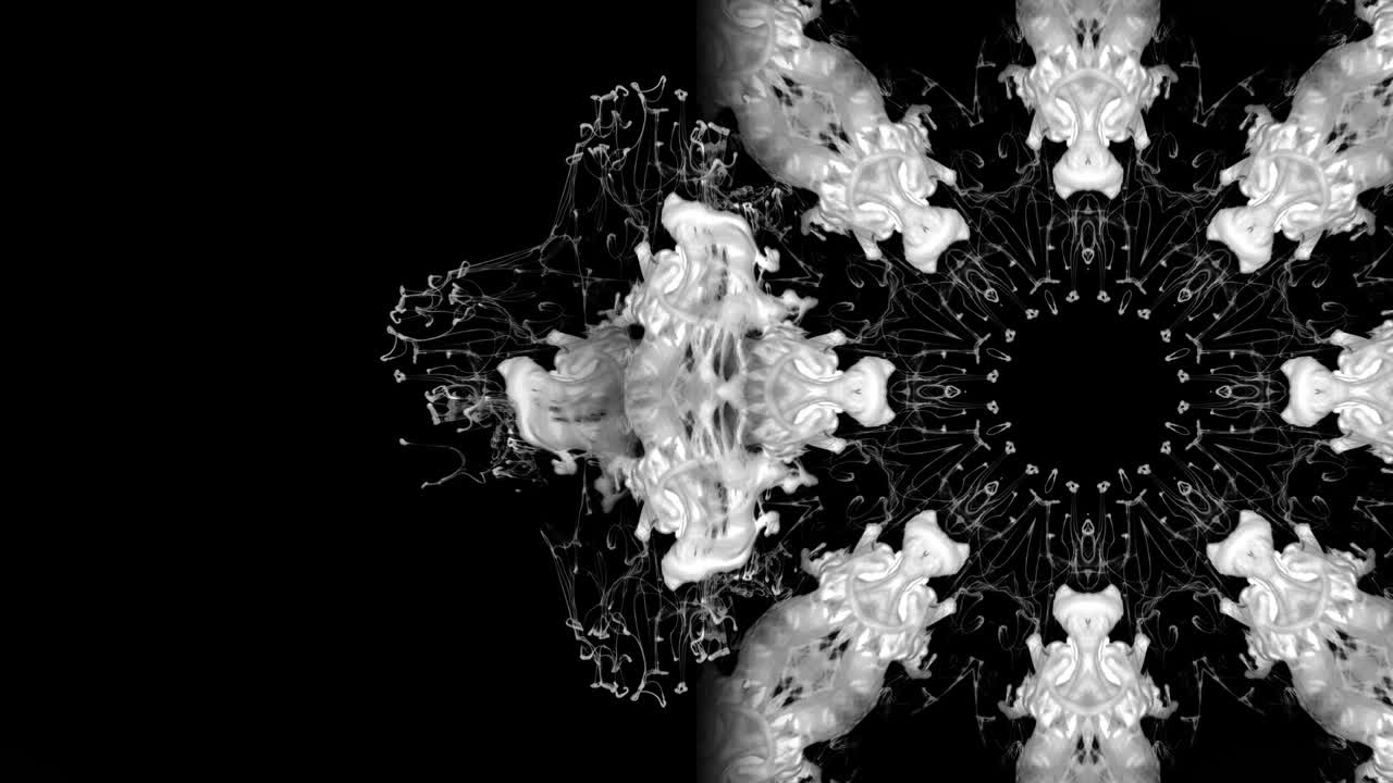 Paint flow mandala 4k