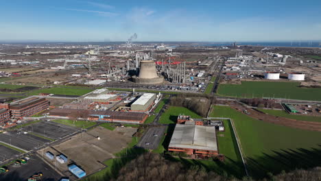 Wilton-site,-ex-ICI,-sembcorp,-chemical,-works,-teesside---clip-4---pan-right-to-left