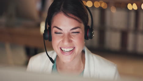 Business,-night-and-woman-waving