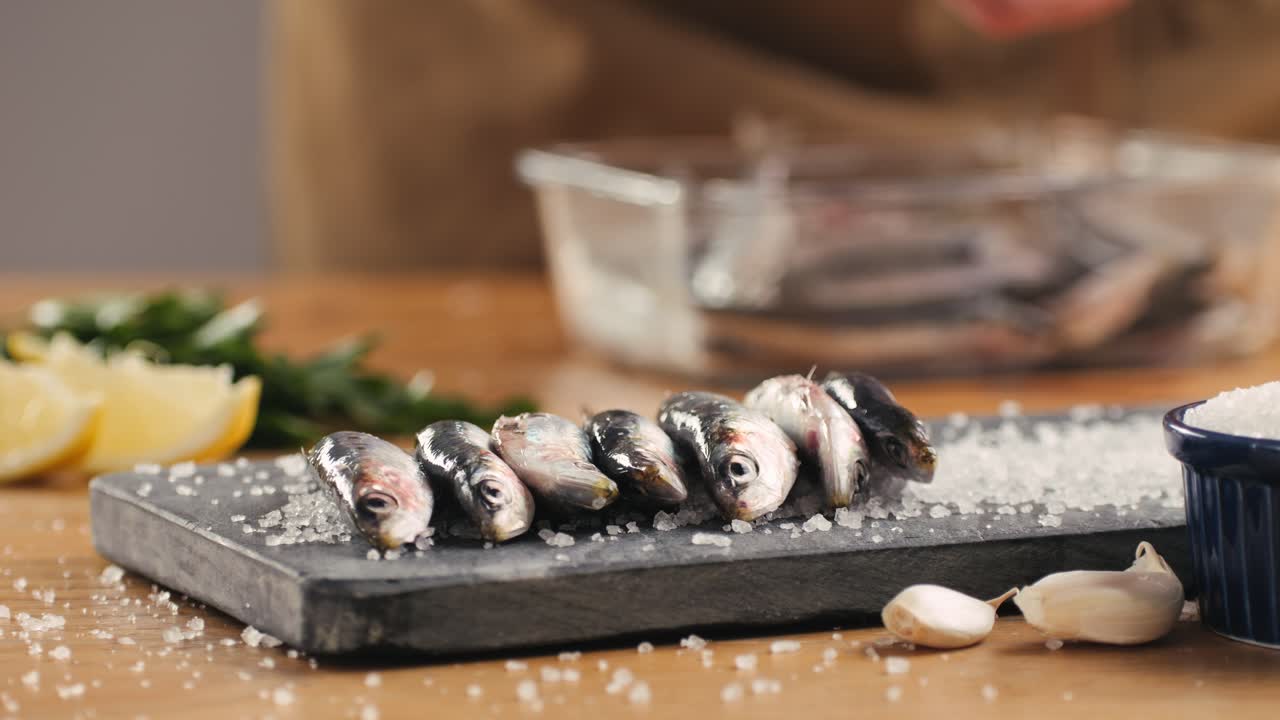 Preparing Anchovies for Cooking