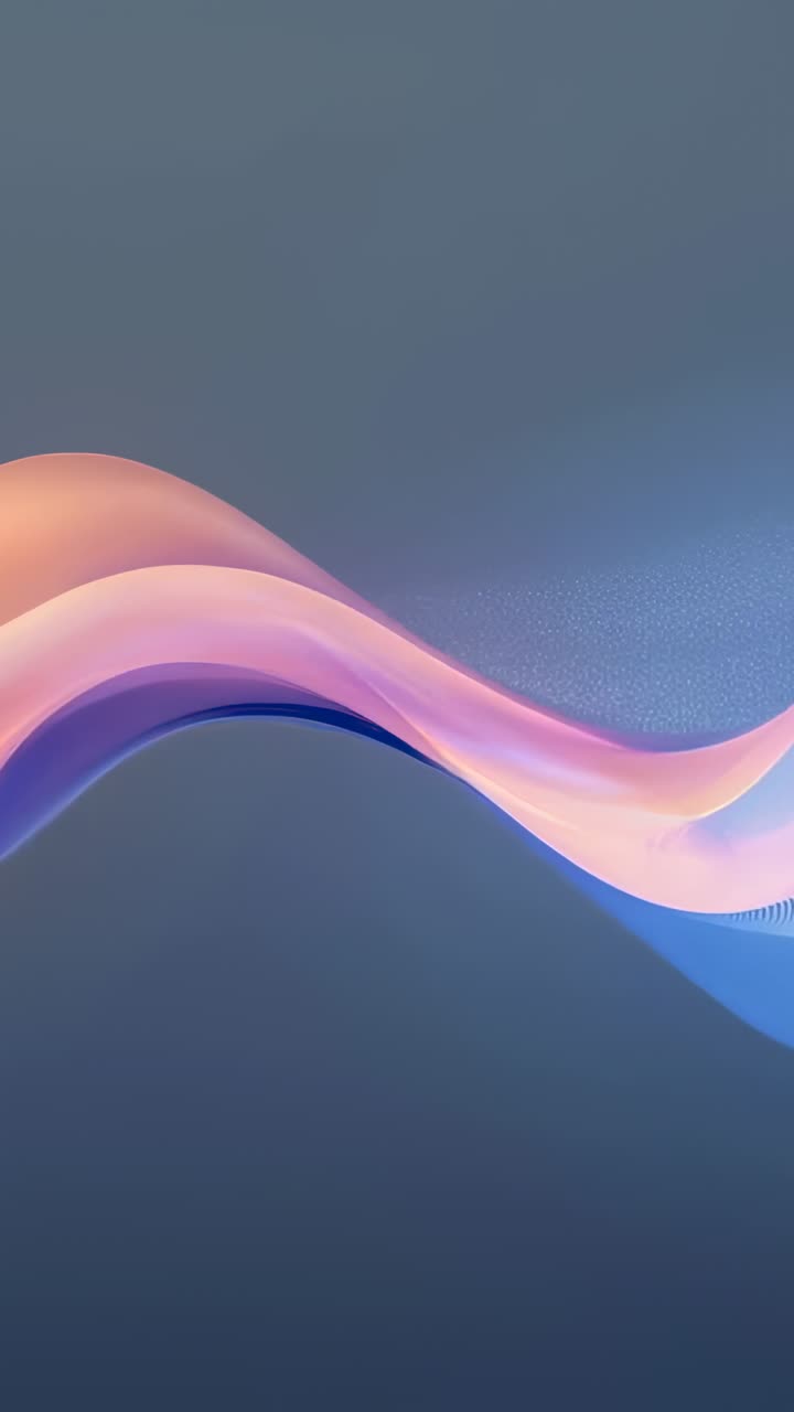 Vertikal video: Startanimation af bølgende bånd som skiferblå wallpaper, der viser kornet mesh
