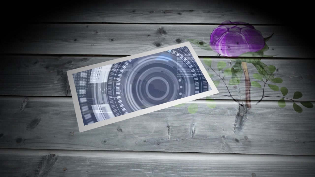 Animation of scope scanning over flowers