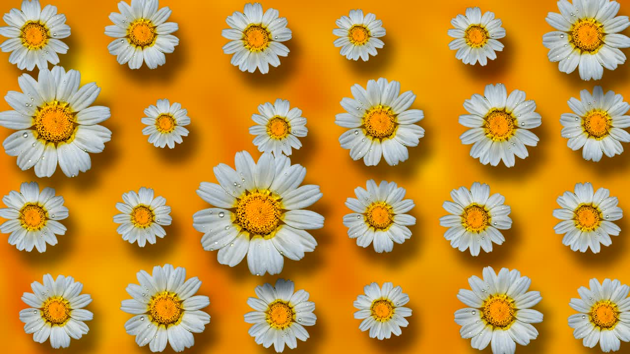 hermoso fondo floral animado de verano