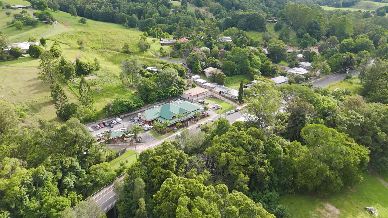 시골 마을 의 공중 사진