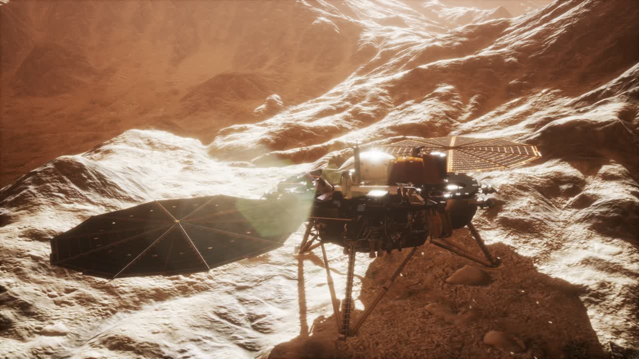 赤い惑星の表面を探索するインサイト・マーズ