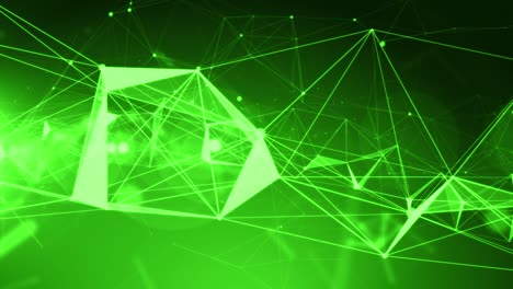tecnología 4k animación abstracta fondo bucle sin costuras. color verde