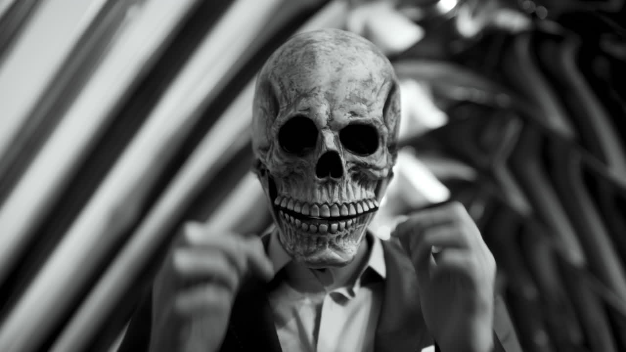 Man in Skull Mask