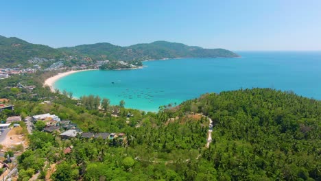 vista aérea de la playa tropical