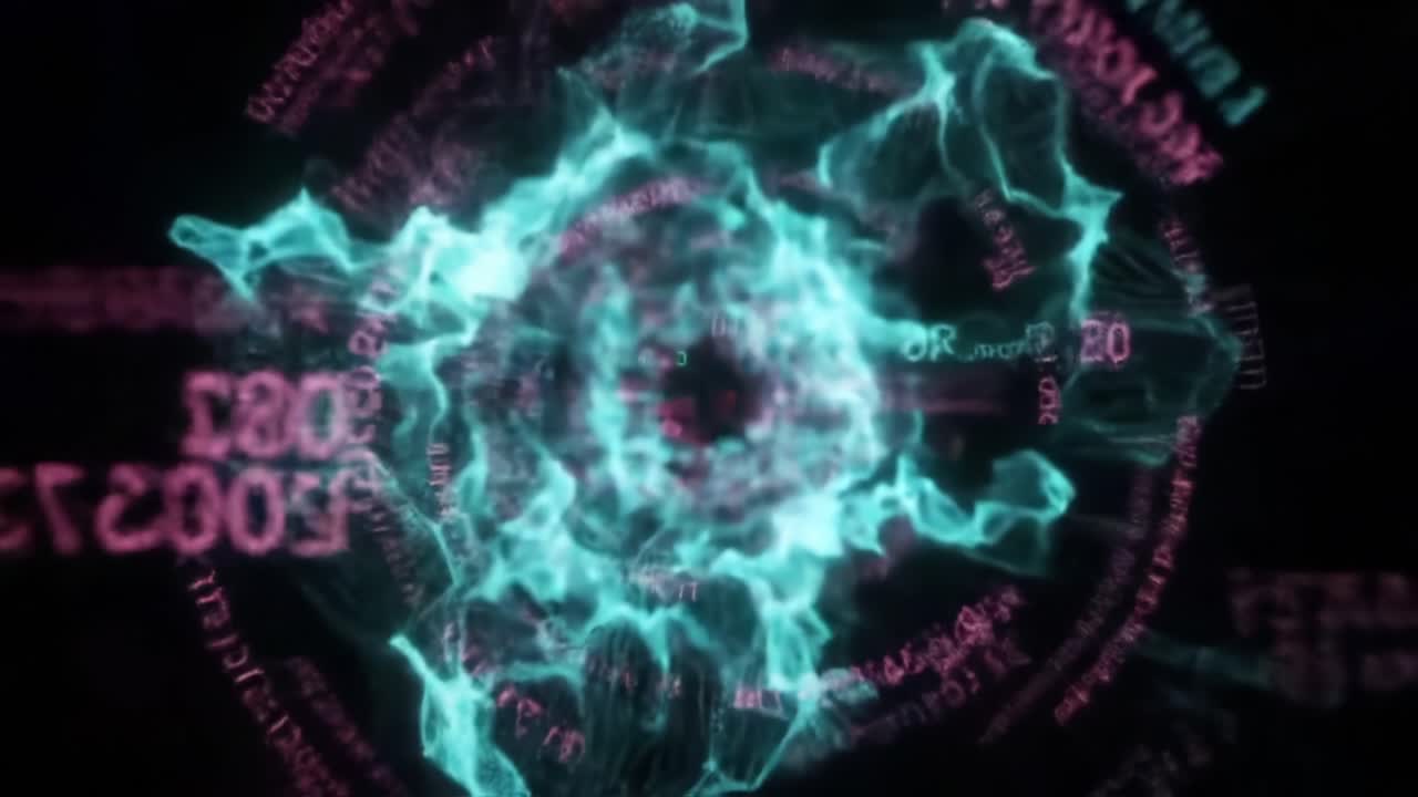 A Mesmerizing Visual Journey Through Abstract Digital Patterns and Vibrant Colors, Focusing on Intricate Connections and Data Flow Representations