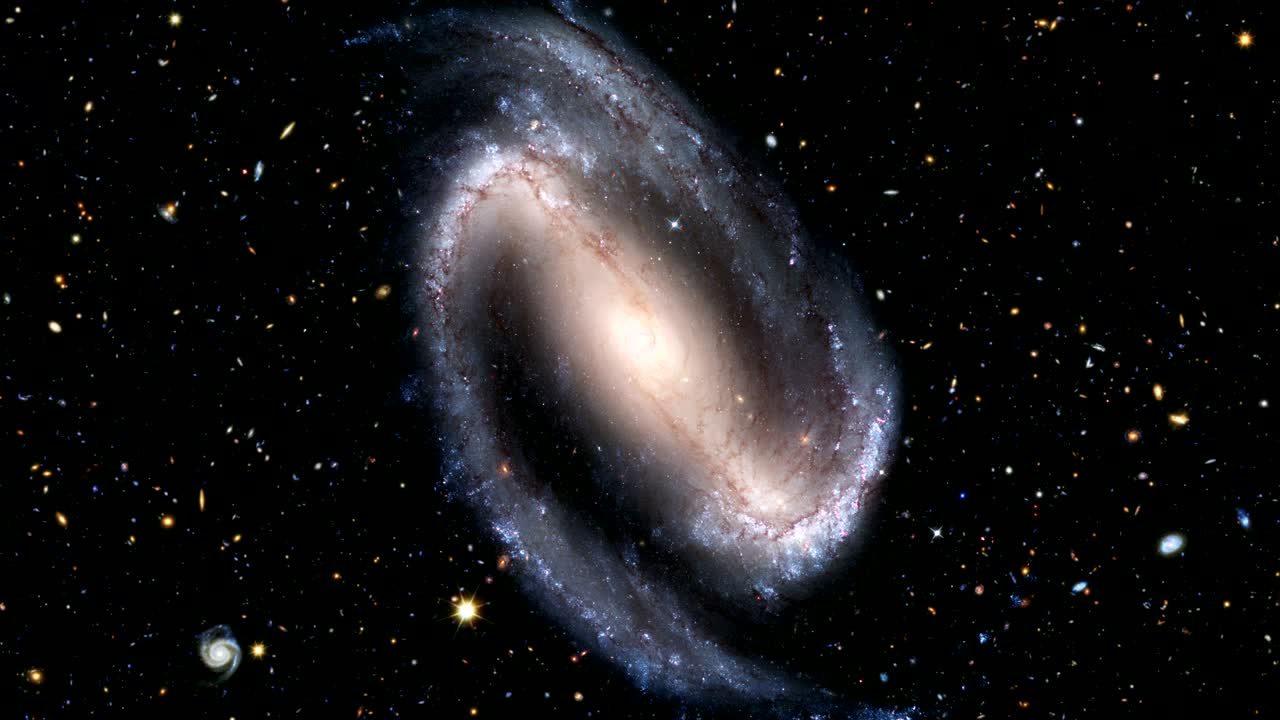 완전한 원을 회전하는 은하