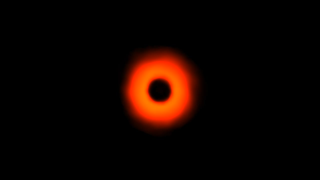 Black background and moving black hole