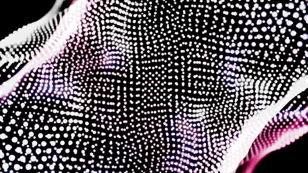 fondo geométrico abstracto con puntos brillantes