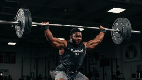 impressive weightlifting technique captured in dynamic frames showing strength and determination with barbell during heavy lifting session in gym environment