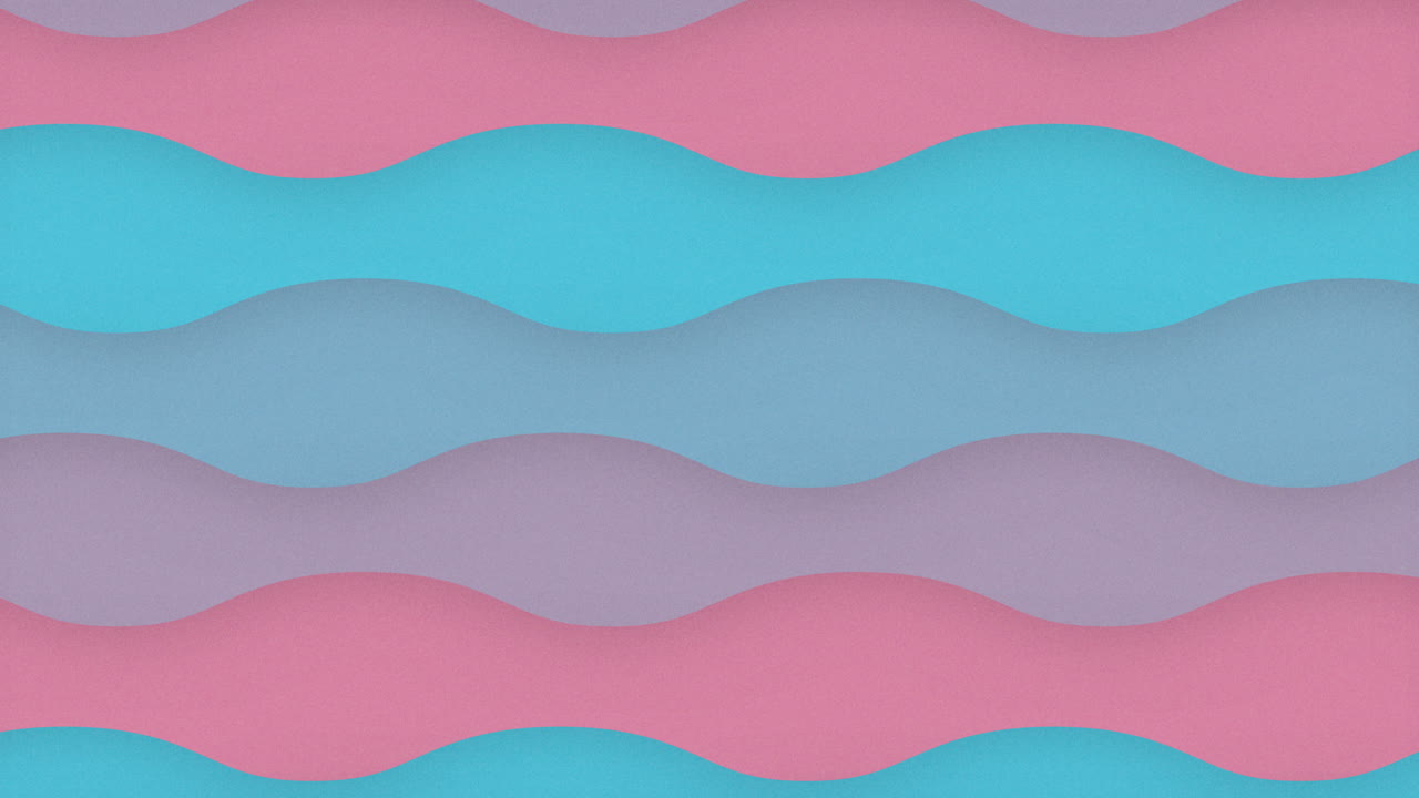 animación en bucle de ondas rosa púrpura y azul, esquema de color trans