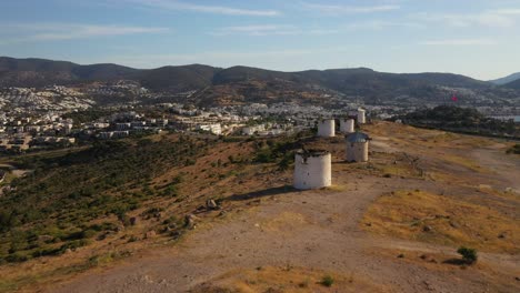 the windmills of ancient bodrum.