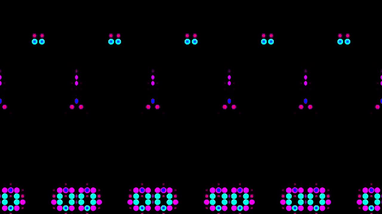 아름답고 추상적인 칼레도스코프, 빛나는 빛, 미묘한 움직임을 조절하는 빛.