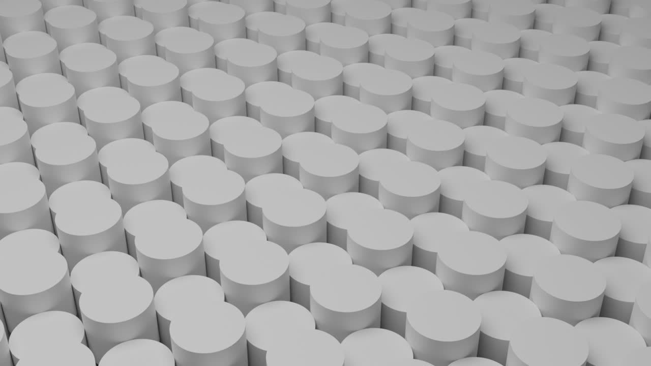 animación de fondo de puntos abstractos blancos en resolución 4k